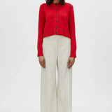 Camilla and Marc Tori Knit Cardigan in Scarlet
