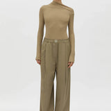 Camilla and Marc Zeno Monogram Elastic Pant in Khaki