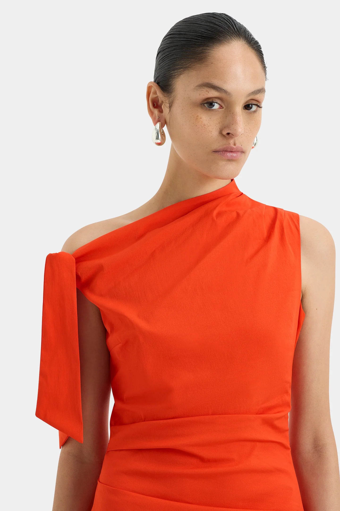 Sir Dahlia Mini Dress in Tangerine