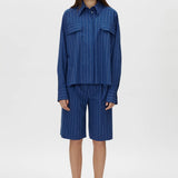Camilla and Marc Alberto Shirt in Blue White Stripe