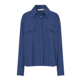 Camilla and Marc Alberto Shirt in Blue White Stripe