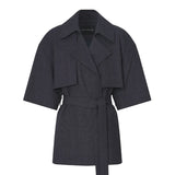 Camilla and Marc Antony Short Trench in Denim Navy