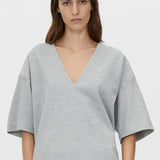 Camilla and Marc Canova V Neck Tee in Grey Marle