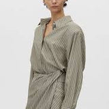 Camilla and Marc Illias Skirt in Ash Stripe