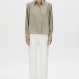 Camilla and Marc Illias Shirt in Ash Stripe