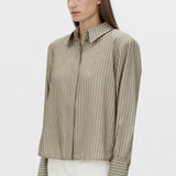 Camilla and Marc Illias Shirt in Ash Stripe