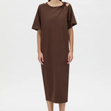Camilla and Marc Juno Knot Tee Dress in Chocolate