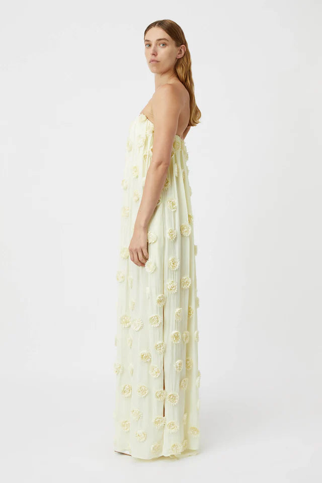 Camilla and Marc Daphne Strapless Dress in Lemon