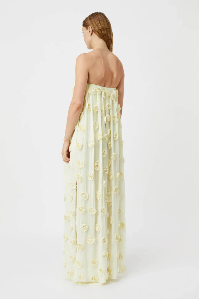 Camilla and Marc Daphne Strapless Dress in Lemon