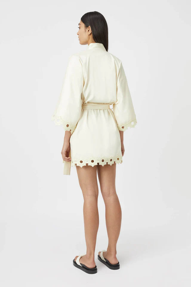 Camilla and Marc Marina Robe Mini Dress in Citron