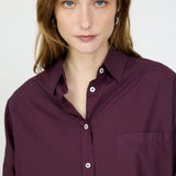LMND Chiara Long Sleeve Shirt In Fig
