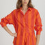 LMND Chiara Long Sleeve Shirt in Spicy Orange Stripe