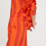 LMND Bahia Pants in Spicy Orange Stripe