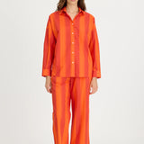 LMND Bahia Pants in Spicy Orange Stripe