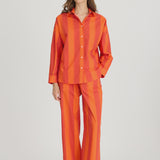 LMND Bahia Pants in Spicy Orange Stripe