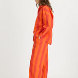 LMND Bahia Pants in Spicy Orange Stripe