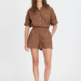 LMND Chiara Shorts in Macchiato