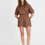 LMND Chiara Shorts in Macchiato