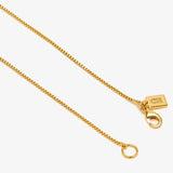 Crystal Haze Box Chain in Gold Plate