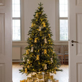 Crystal Haze Christmas Bear in Gold