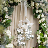 Crystal Haze Christmas Bear in Silver