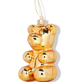 Crystal Haze Christmas Bear in Gold