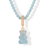 Crystal Haze Crystal Necklace in Aquamarine