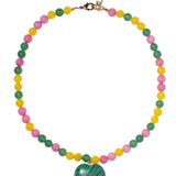 Crystal Haze Dua Necklace in Multicolour
