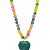 Crystal Haze Dua Necklace in Multicolour