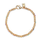 Crystal Haze Evil Eye Bracelet in Rainbow