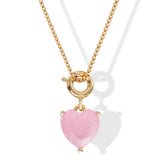 Crystal Haze Forever Yours Necklace in Baby Pink
