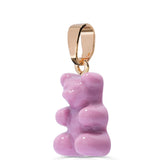 Crystal Haze Nostalgia Bear Classic Connector in Mauve Pink and Gold Plate
