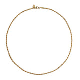Crystal Haze Rope Chain in Gold Plate