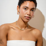 Crystal Haze Serena Necklace x Evil Eye in Rainbow