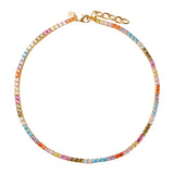 Crystal Haze Serena Necklace in Rainbow