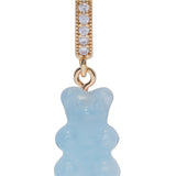 Crystal Haze Crystal Nostalgia Bear Pendant Pave Connector in Aquamarine