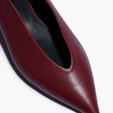 DOF Studios Claudia Pump in Burgundy Nappa