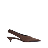 DOF Studios Tory Slingback in Chocolate Suede