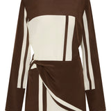 Sir Destino Twist Mini Dress in Pacha Stripe