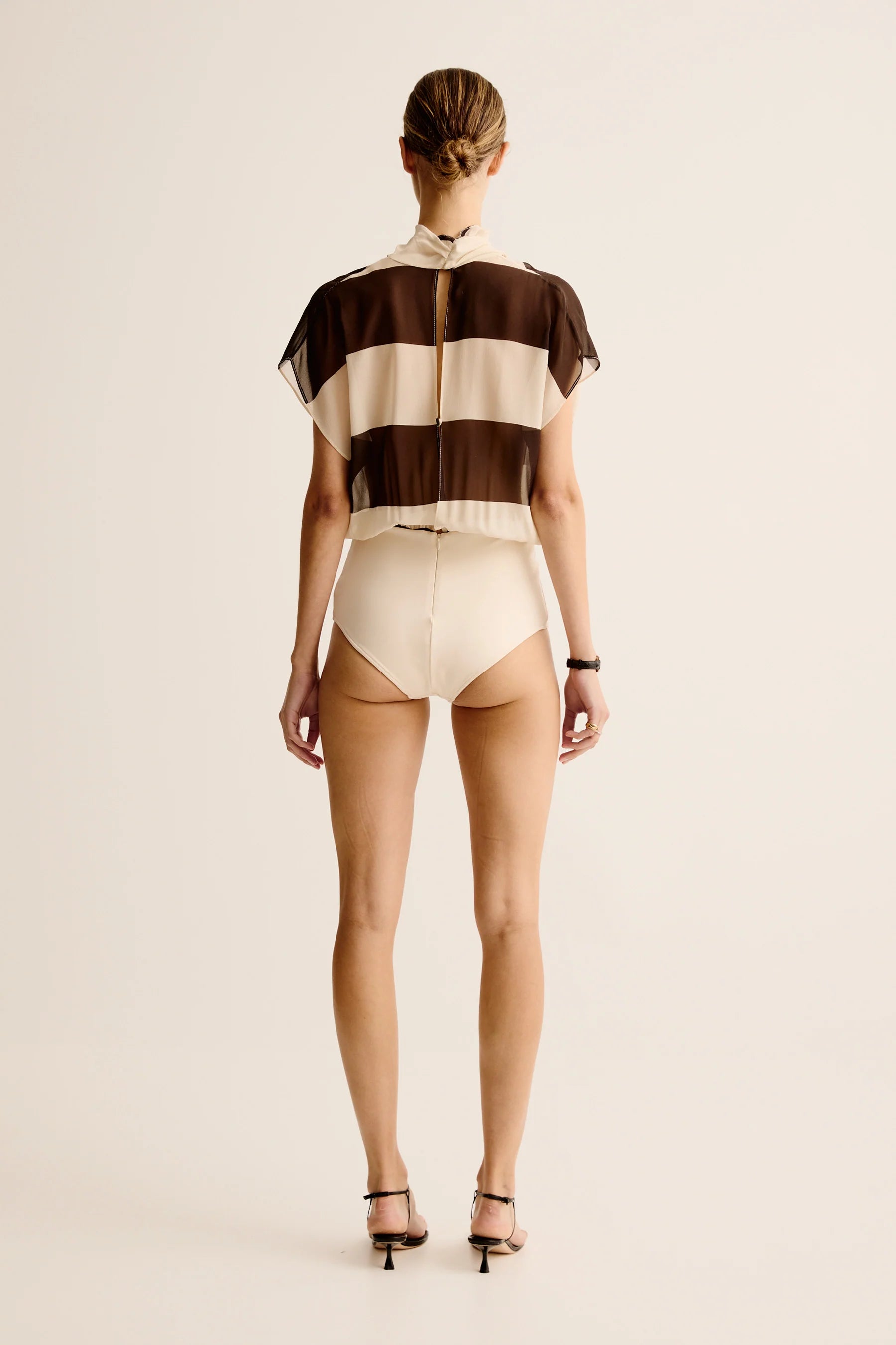 Esse Studios Mono Stripe Bodysuit in Java Stripe