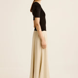 Esse Studios Tee Duo Dress in Black and Crema