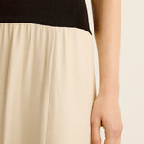 Esse Studios Tee Duo Dress in Black and Crema