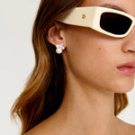 Eliou Sopra Earrings in White