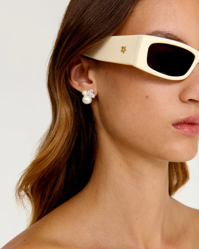 Eliou Sopra Earrings in White