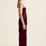 Esse Studios Cinca Fringe Maxi Skirt in Shiraz