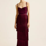 Esse Studios Cinca Fringe Maxi Skirt in Shiraz