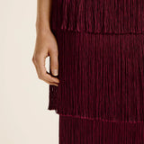 Esse Studios Cinca Fringe Maxi Skirt in Shiraz