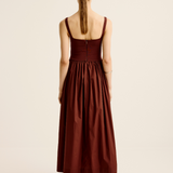 Esse Studios Bustier Knit Maxi Dress in Java