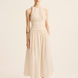 Esse Studios Cotton Rib Maxi Skirt in Crema