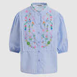 Essentiel Antwerp Horange Shirt in Aqua Blue